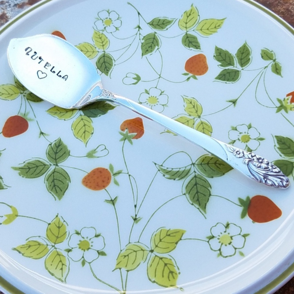 Do You Love Nutella? Hand Stamped Silver Knife